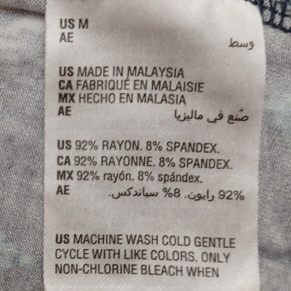 Women's Style & Co. Blue Relax/Casual Southwestern Design Midi Dress Size Medium - Picture 5 of 8